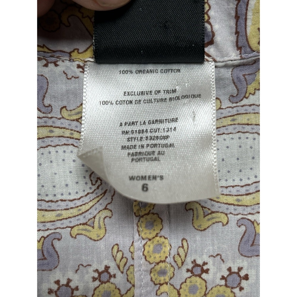 Vintage Patagonia Shirt Womens 6 Multicolored Geometric Short Sleeve Comfort - Picture 7 of 7